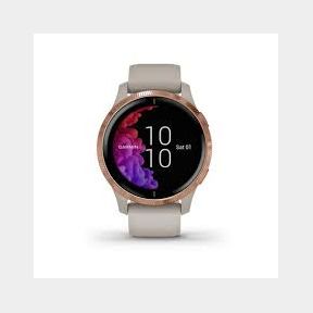 BRAND NEW - Garmin Venu Smartwatch - Light Sand with Rose Gold Hardware-50591/362 B4(s5)C