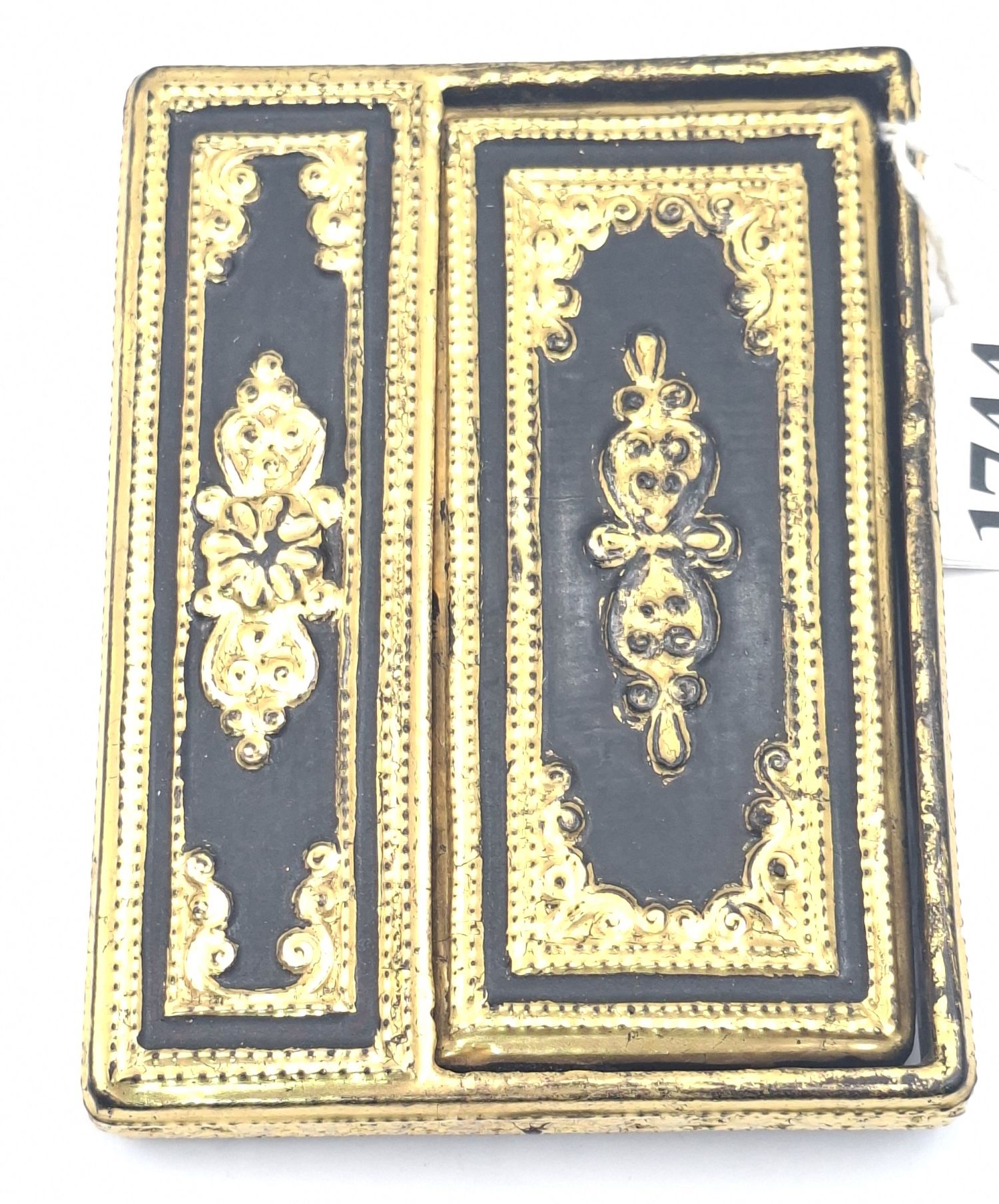 CHINESE LACQUERED TRAVEL CARD CASE