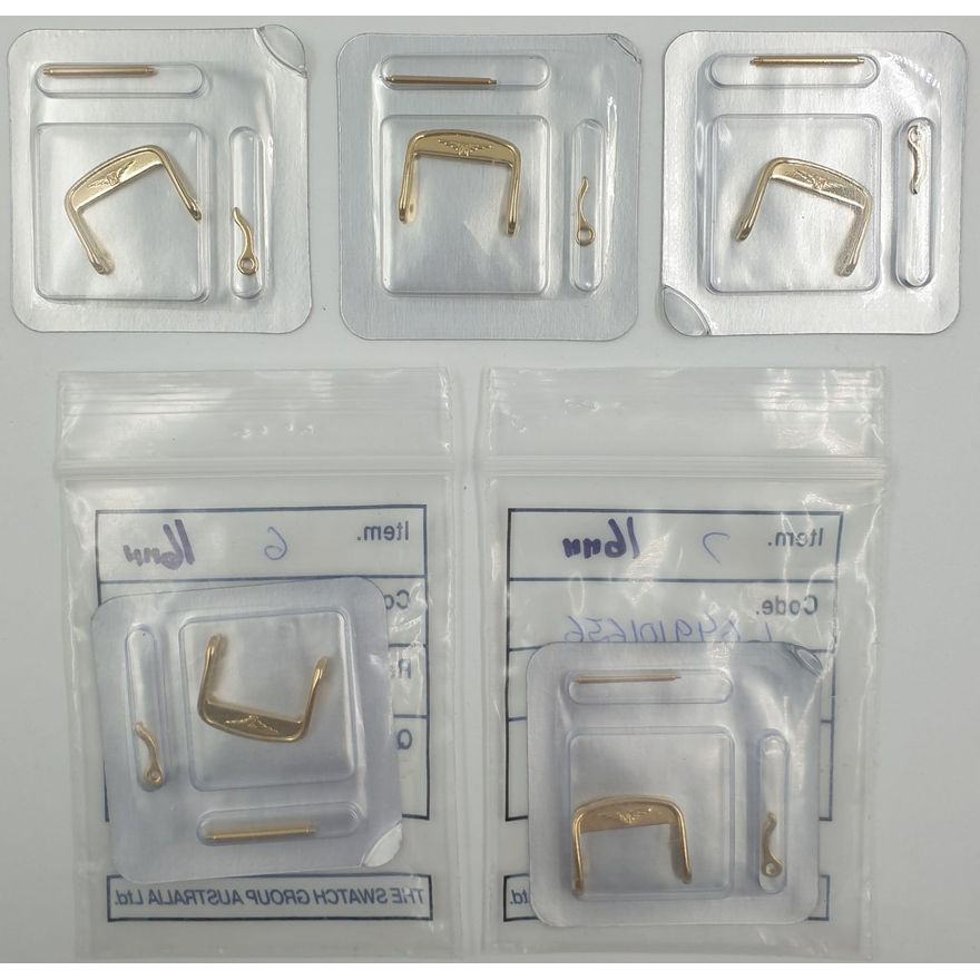 Genuine Longines (NOS) Signed Buckles (x5)