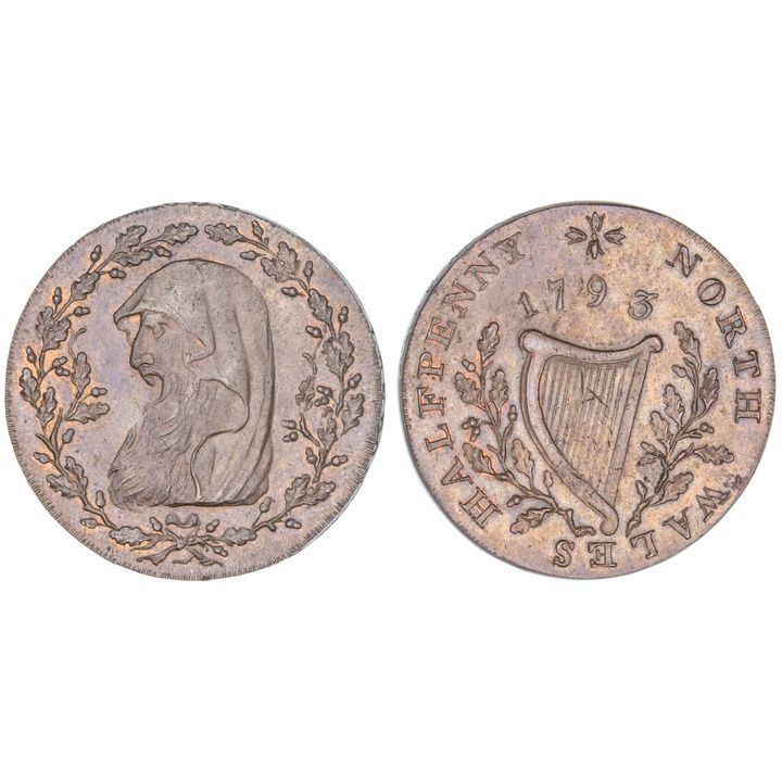 Great Britain, Halfpenny, 1793, aUNC