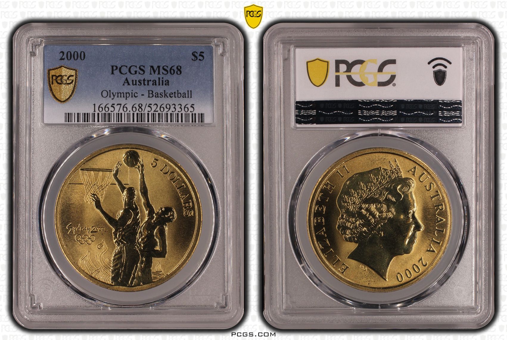 Olympic - Basketball, Five Dollar, 2000, PCGS MS68