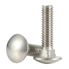 1/4-20 X 3" (25 PACK) 1/4-20 X 3" (1/2" TO 6" AVAILABLE) CARRIAGE BOLTS SCREWS, STAINLESS STEEL 18-8, ROUND HEAD, SQUARE NECK, FUL