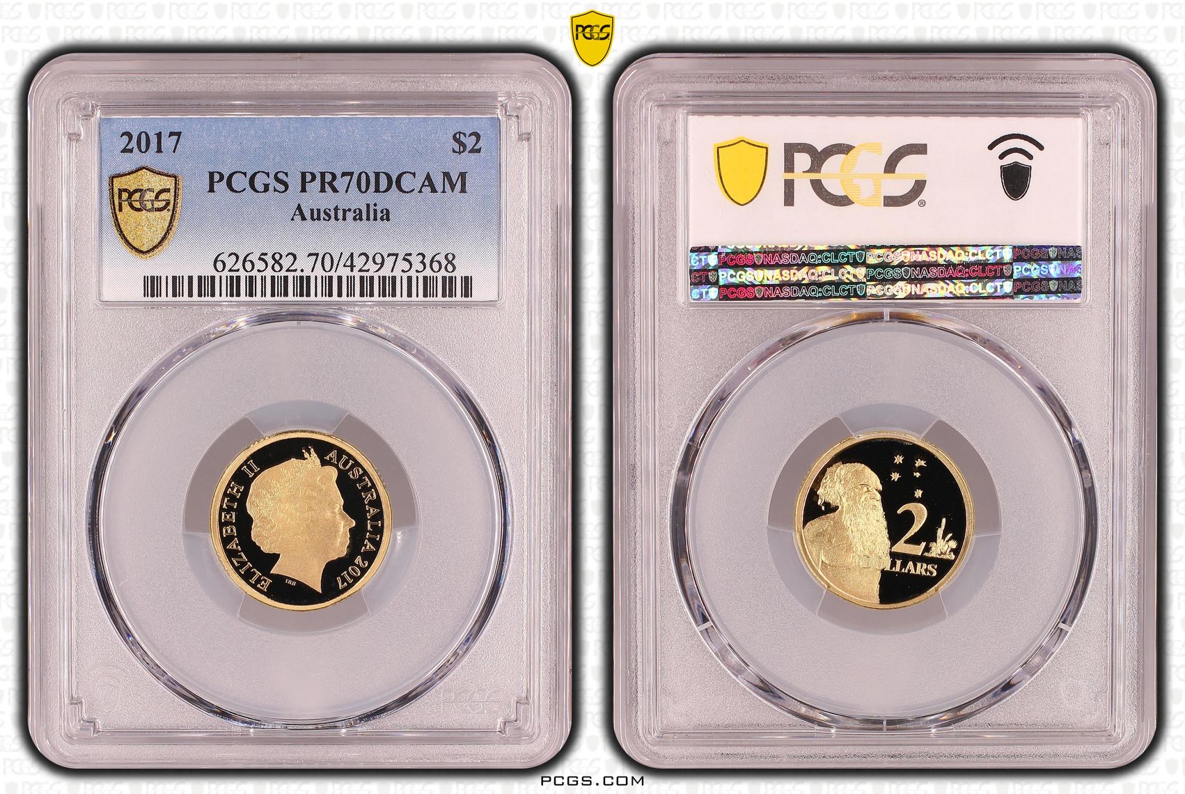 2017 Australia Two Dollar, $2 PCGS - PR70DCAM POP 43/0 -368