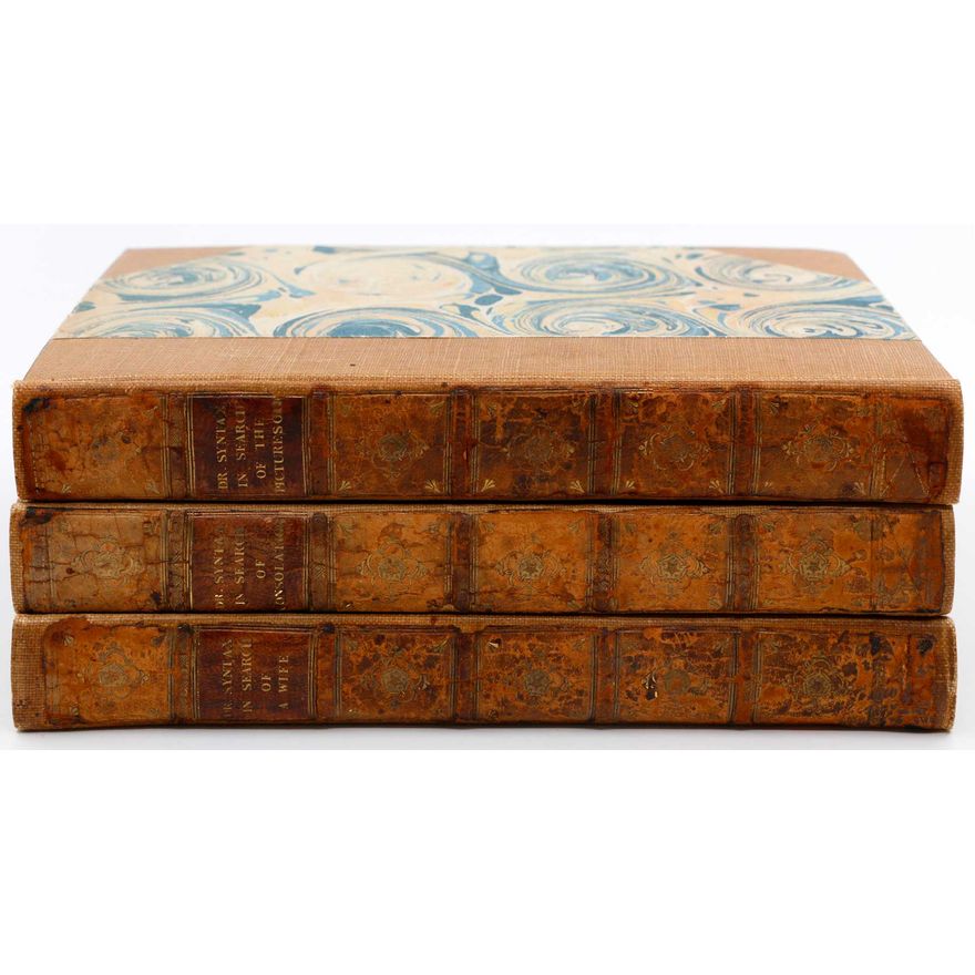 COMBE, WILLIAM / ROWLANDSON, THOMAS - A mixed 3 Volume Set
