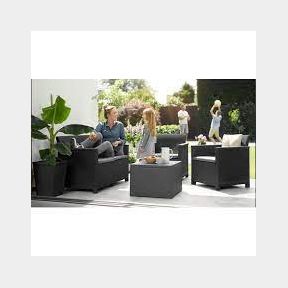 Allibert by Keter - Emma Lounge Set Graphite-50588/2432 B5(s1) B(D)