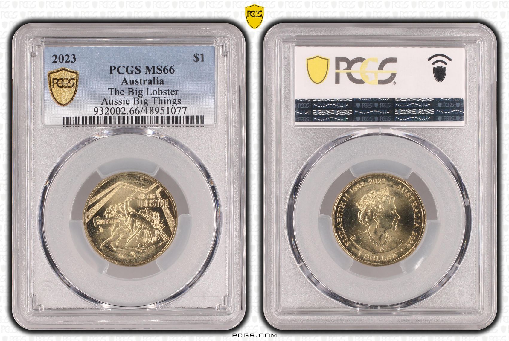 Elizabeth II, The Big Lobster Aussie Big Things , One Dollar, 2023, PCGS MS66