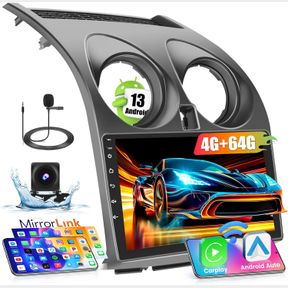 8-CORE 4+64G HIKITY ANDROID 13 CARPLAY STEREO FOR 2006-2016 NISSAN ROGUE QASHQAI WIRELESS CARPLAY ANDROID AUTO, 9 INCH IPS TOUCH S