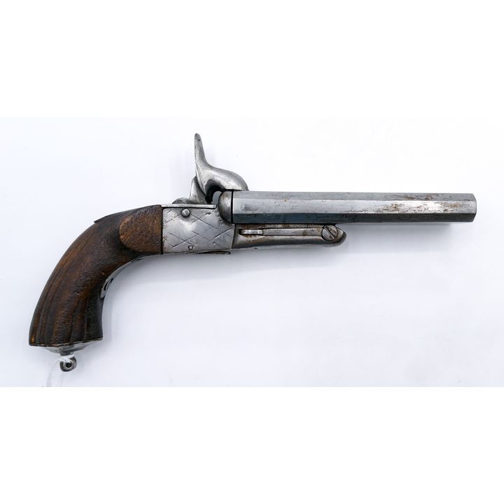 Old Double Barrel Percussion Pistol 8.5"