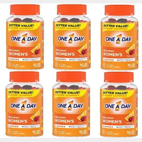(6) ONE A DAY WOMENS DIETRY SUPPLEMENT GUMMIES 80 GUMMIES (4 PACK)
