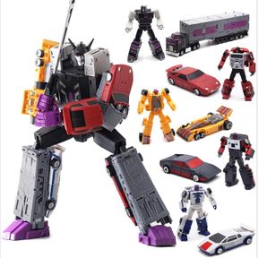 DEFORMATION TOY COMBINER SET 5 IN 1 MINI ACTION FIGURE MODEL ROBOT CAR TRANSFORMABLE FOR ADULTS KIDS