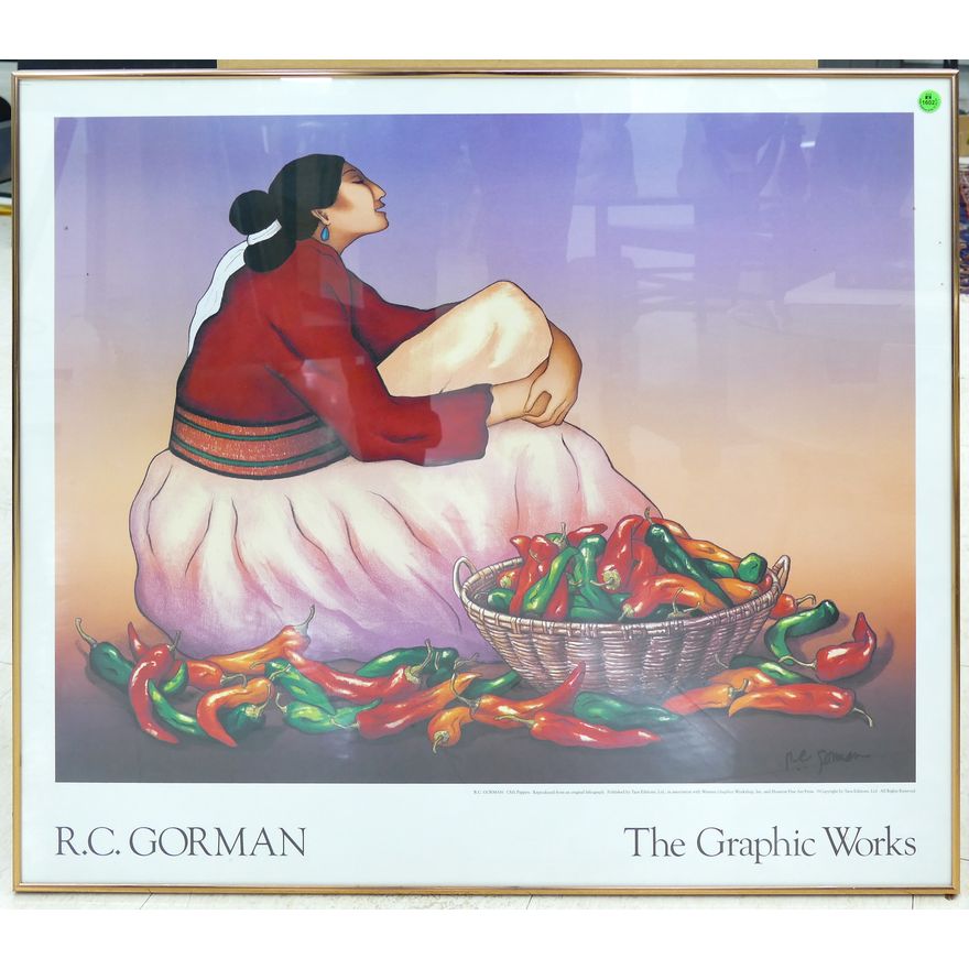 R.C. Gorman Ink Signed ''The Graphic Works'' Poster Framed