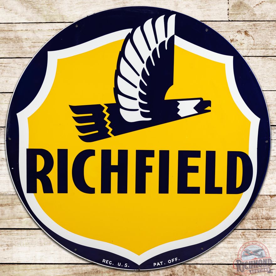 5' Richfield Gasoline DSP ID Sign - 9.25 & 9C