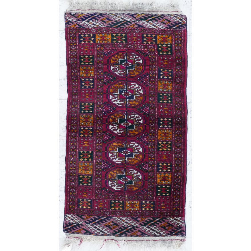 Bokhara Oriental Runner Mat- 3'4'' x 1'10''