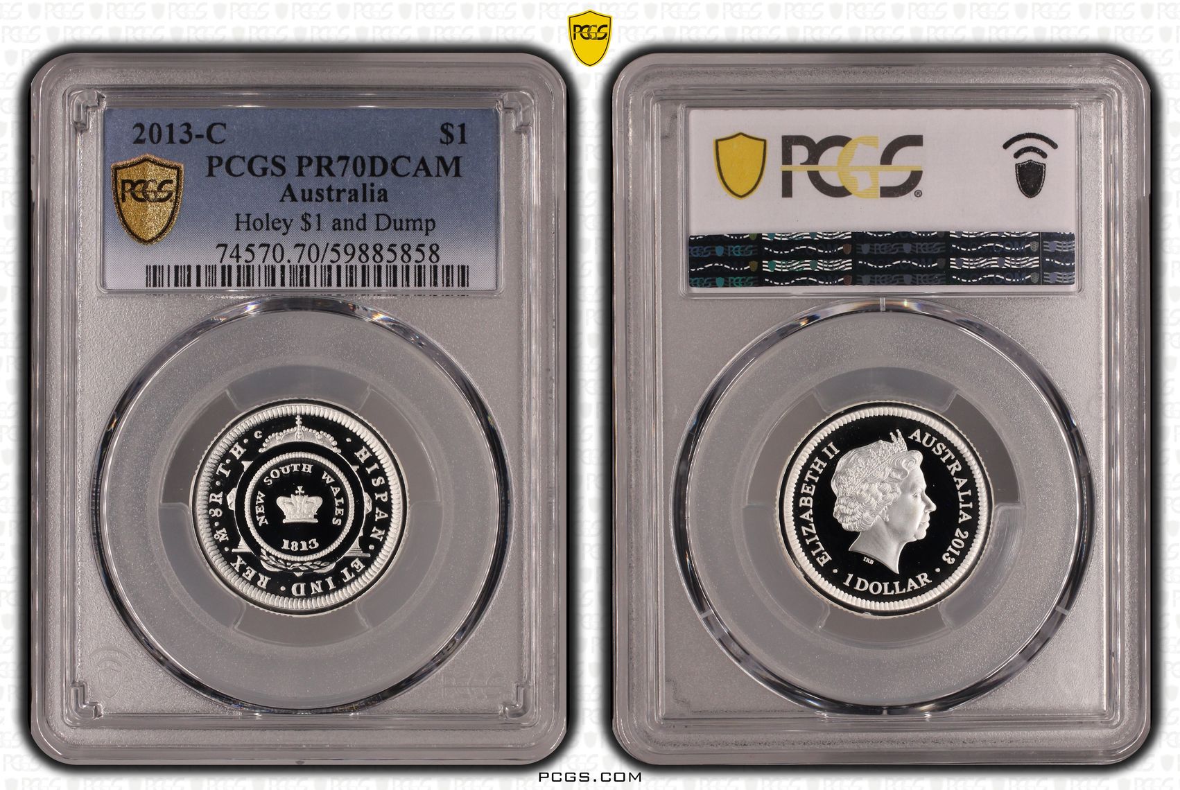 Holey $1 and Dump, POP 3/0, One Dollar, 2013-C, PCGS PR70DCAM