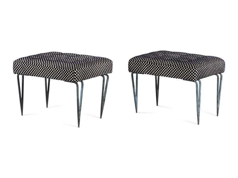 A Pair of Contemporary Ottomans