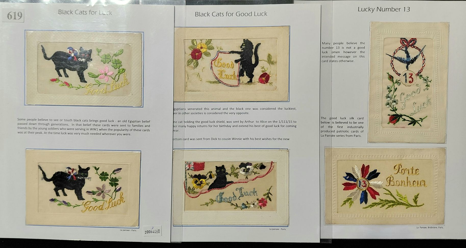 619 · SILK POSTCARDS - GOOD LUCK