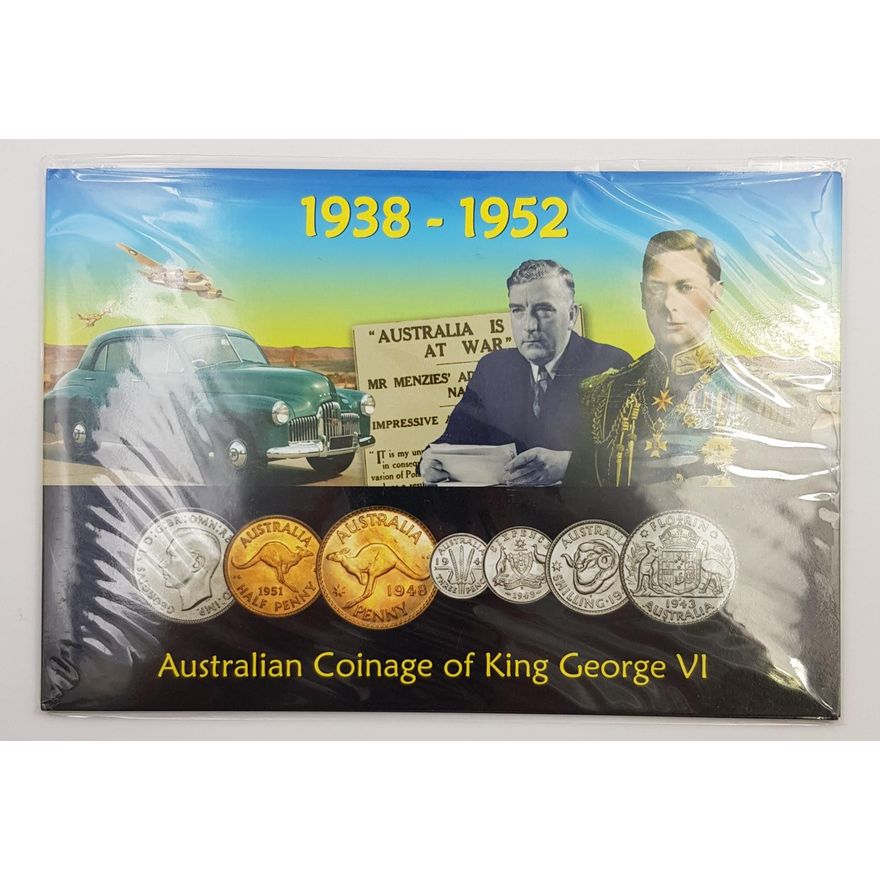 Aus. Coinage of King George VI Coin Set