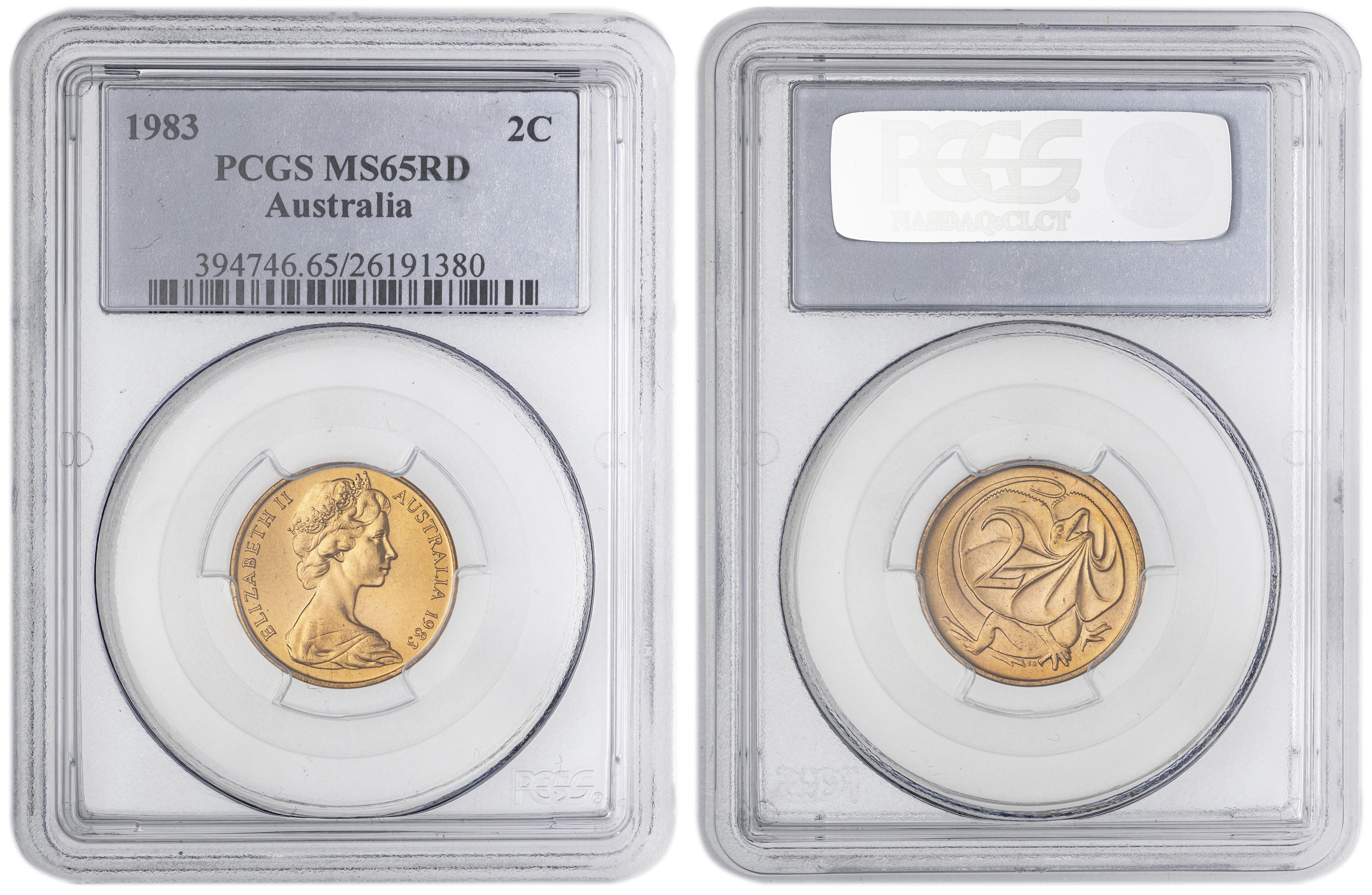 Two Cent, 1983, PCGS MS65RD