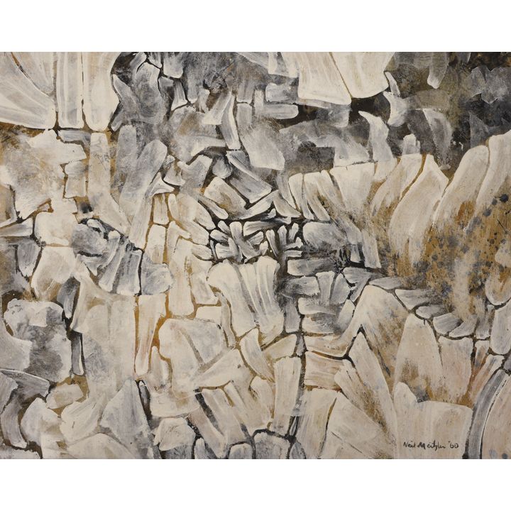 Neil Meitzler ''Autumn Whiteness'' 1960 Casein