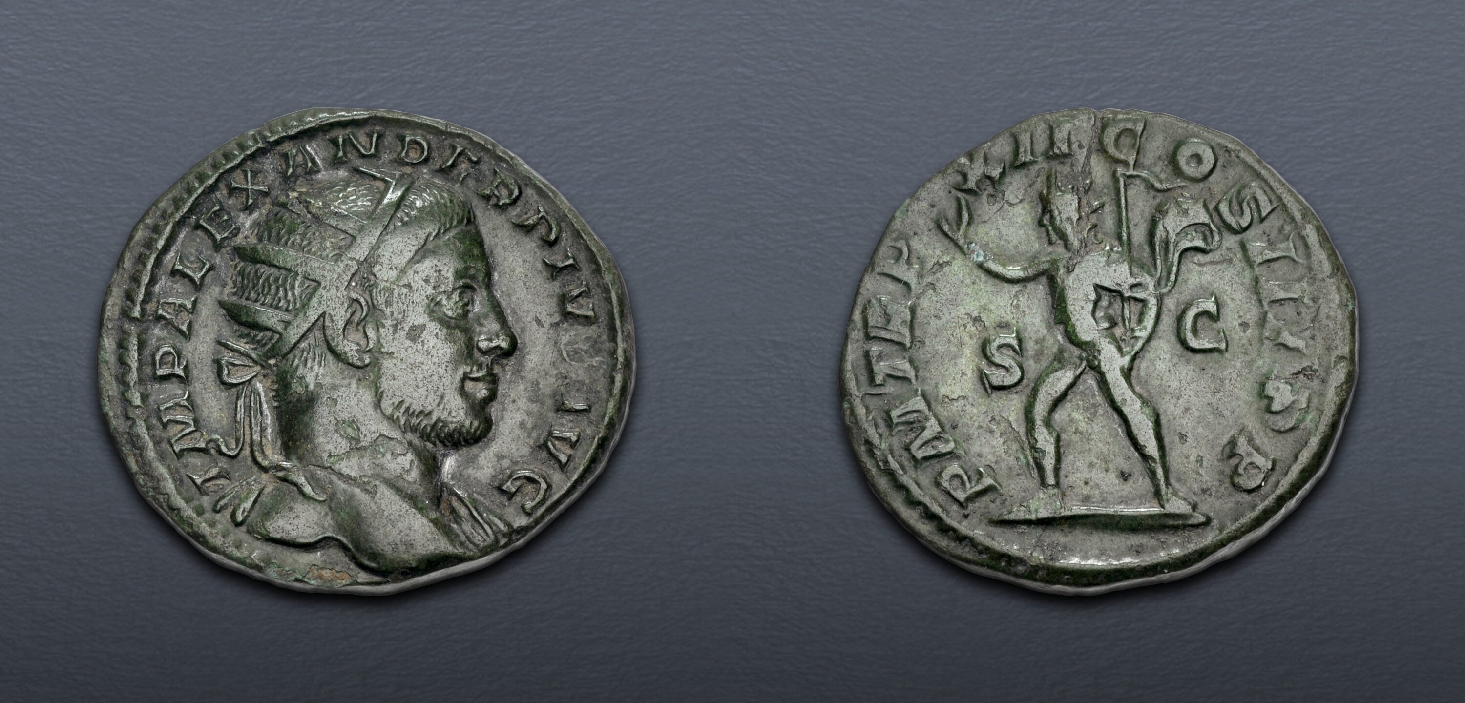 Severus Alexander. AD 222-235. Æ Dupondius (25mm, 9.92 g, 12h). Rome ...