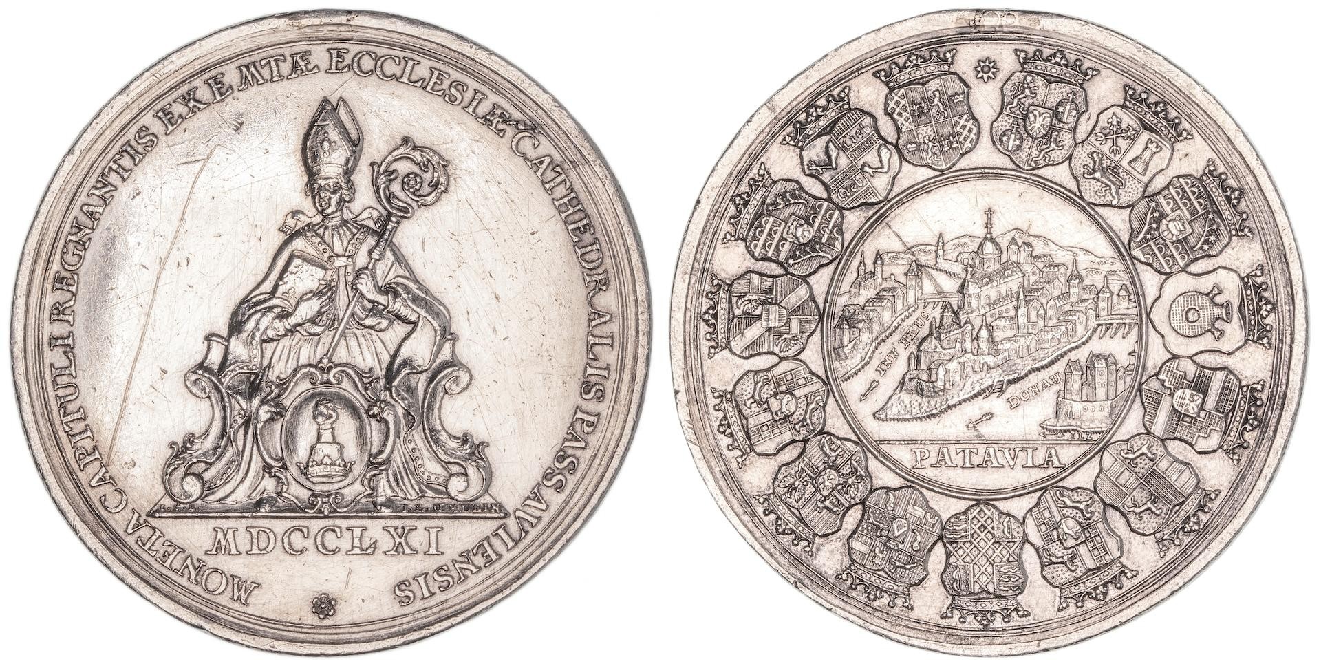 German States, Bavaria, Consecration Medal, 1761, gVF
