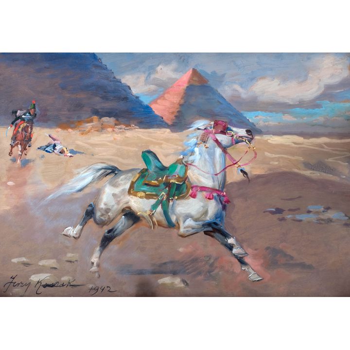 Jerzy Kossak | Ucieczka bachmata, 1942 r.