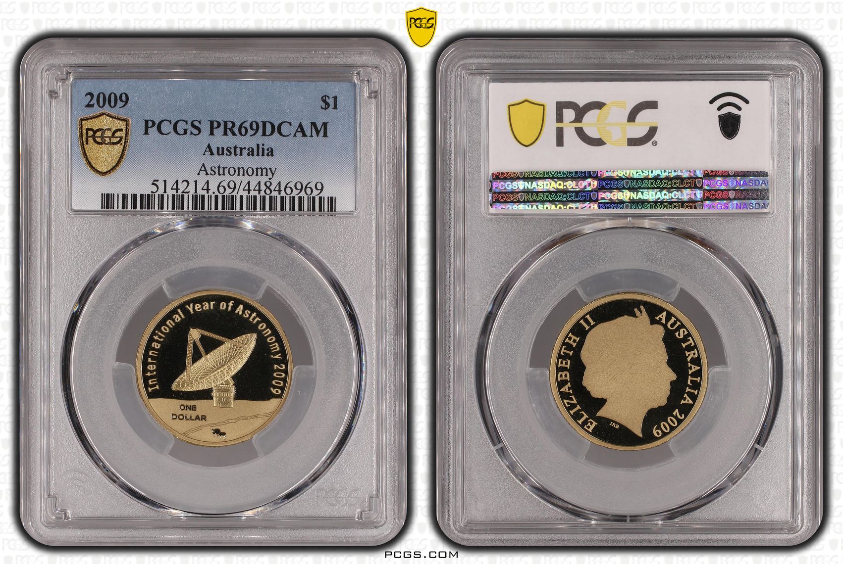 Astronomy, One Dollar, 2009, PCGS PR69DCAM
