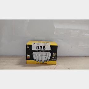 ELECSTOR 7W E27 RECHARGEABLE DIMMABLE GLOBE 1200MAH - A60 WARM WHITE 6 PK - 4 HOURS BACKUP LIGHT FOR LOAD SHEDDING BUILT-IN