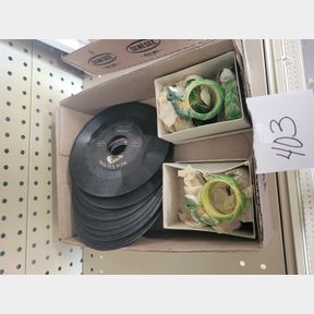 Frog napkin holders and small mostly Elvis records