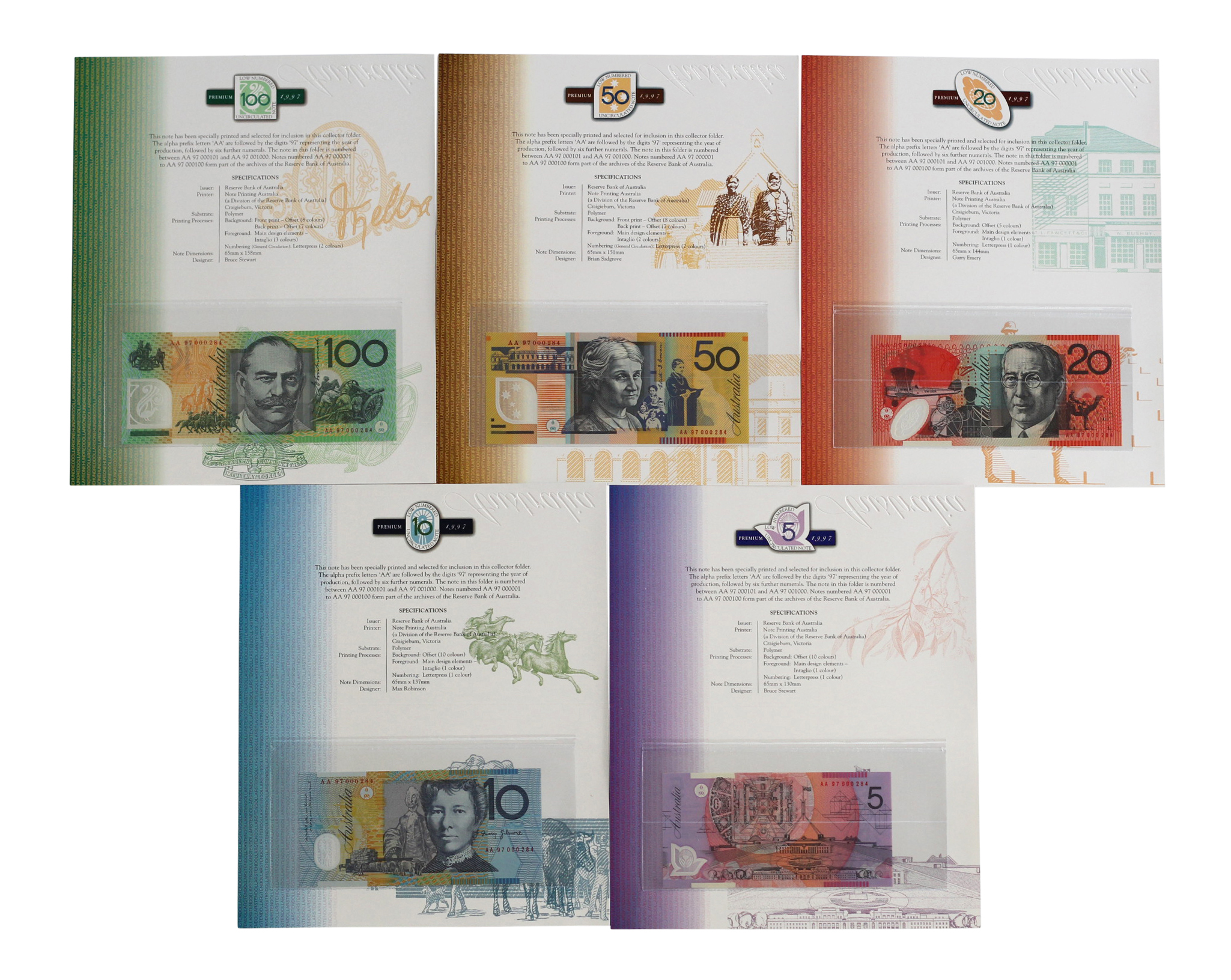 2089. · Collection, Annual Issue, 1997, UNC