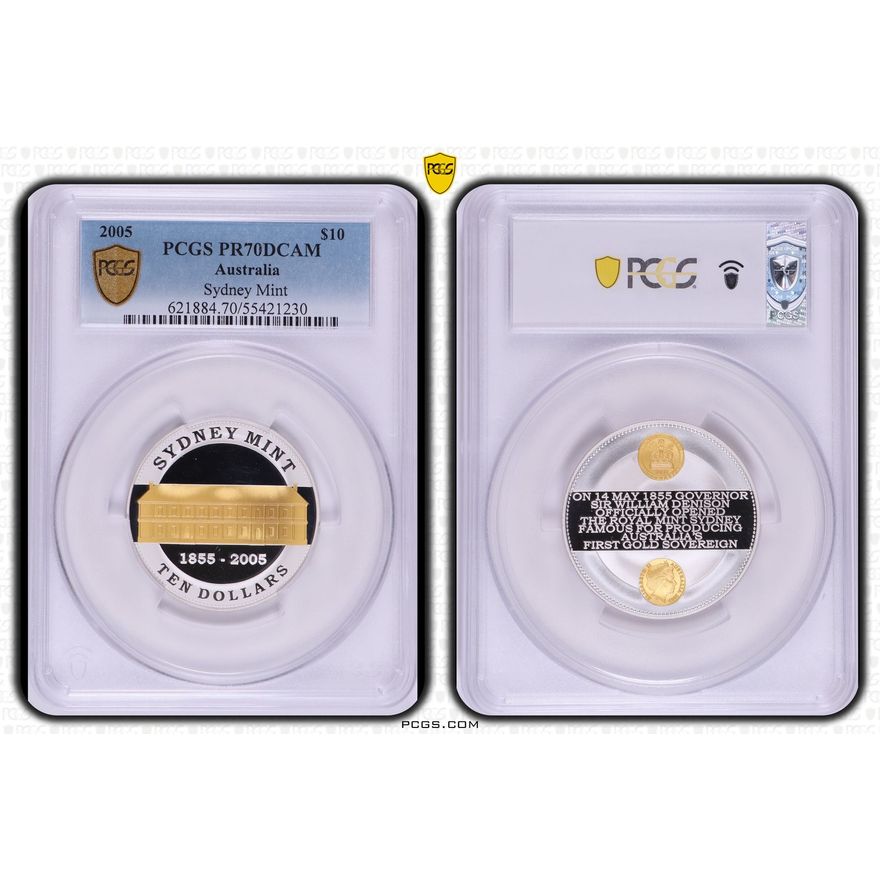 Sydney Mint Sesquicentenary, POP 3/0, One Dollar, 2005, PCGS PR70DCAM