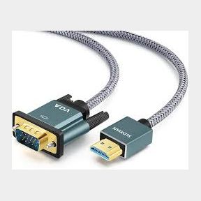HDMI to VGA Adapter -Black - A great way to convert your HDMI output from your laptop straight- 51745/1638 SN B3 (S3)