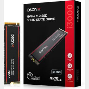 IDSONIX 512GB M.2 SSD, PCIE GEN3X4 M.2 2280 NVME SSD, SPEED UP TO 2800MB/S, INTERNAL SOLID STATE DRIVE WITH 3D NAND FLASH AND HEAT
