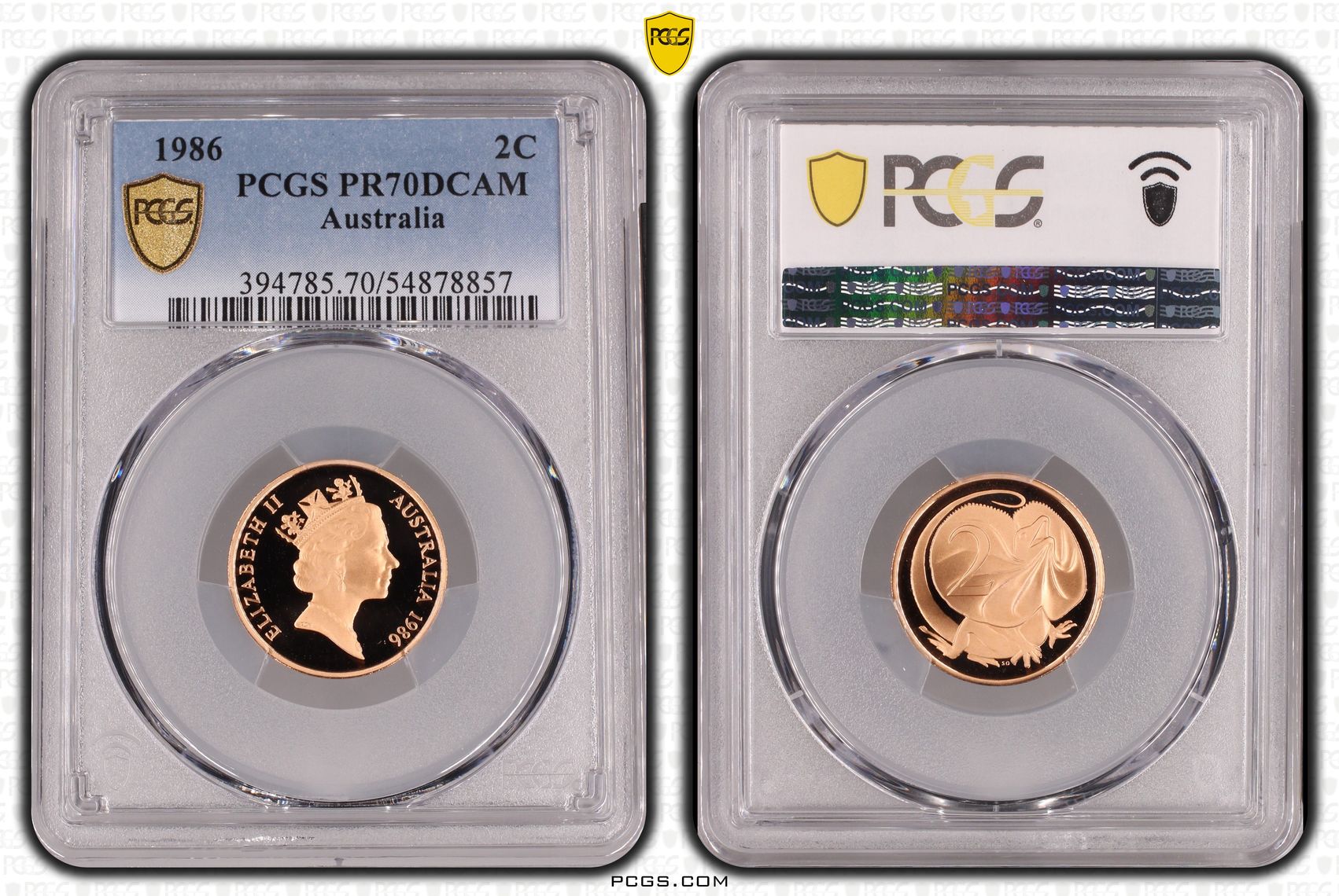Two Cent, 1986, Pcgs Pr70dcam