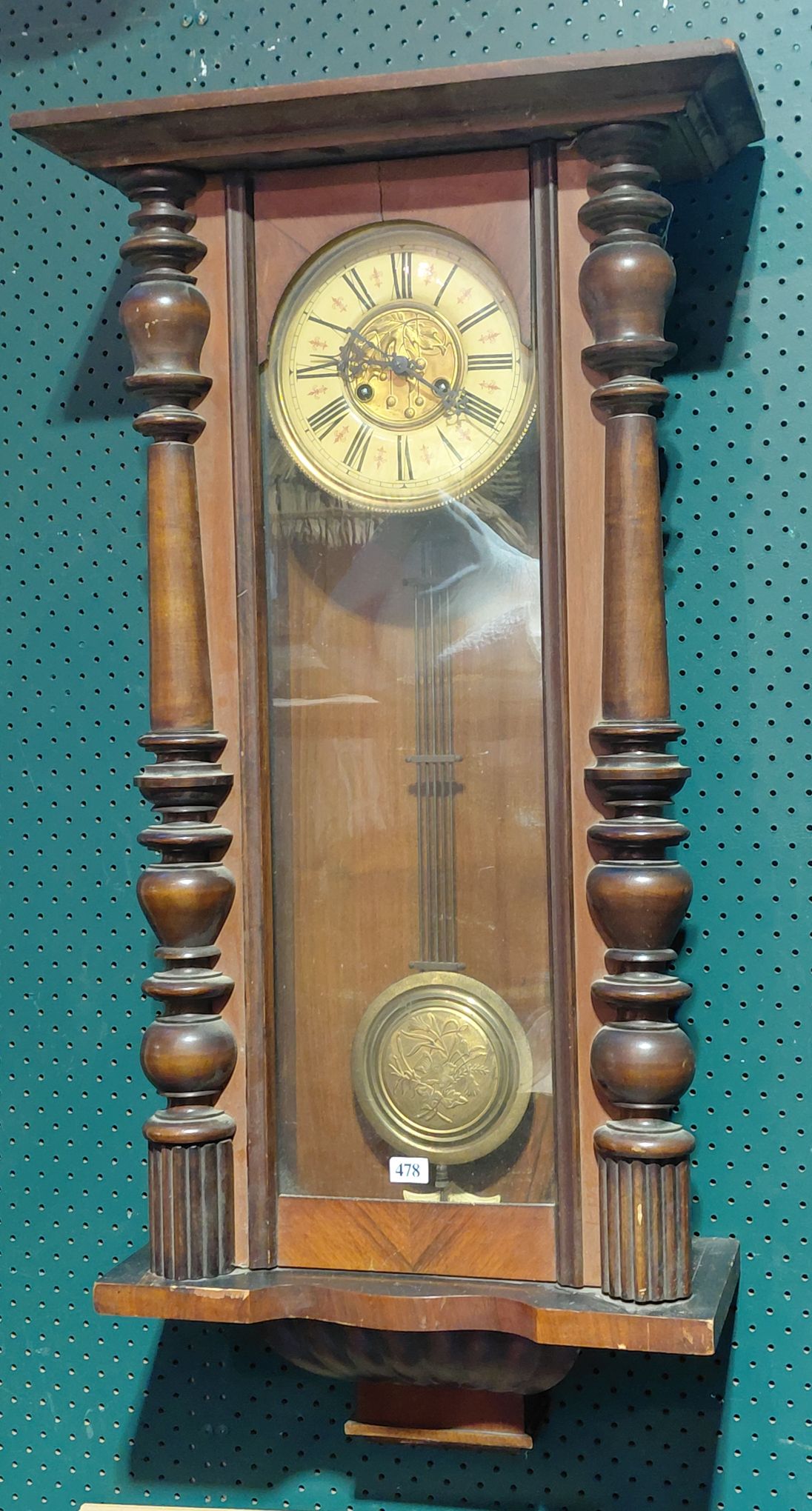 478 · VIENNA REGULATOR STYLE WALL CLOCK