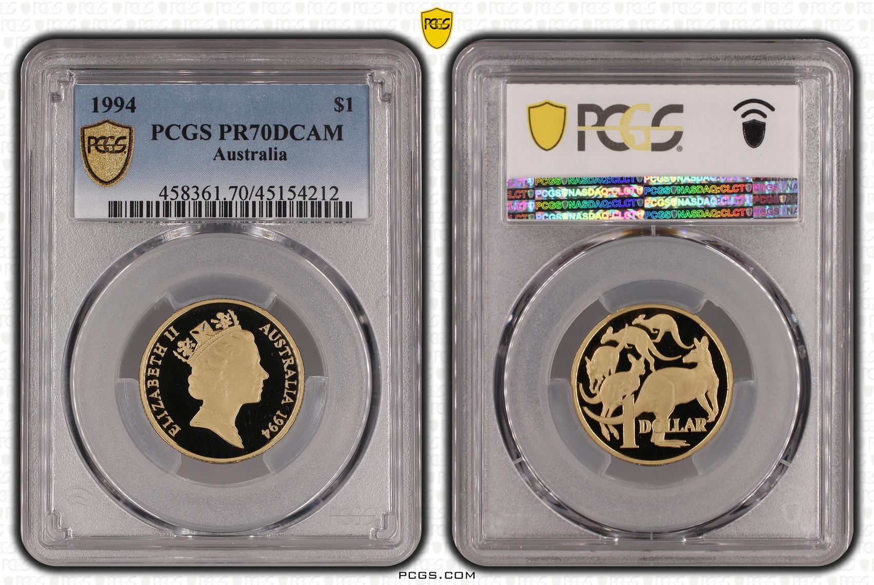 Elizabeth II, One Dollar, 1994, PCGS PR 70DCAM