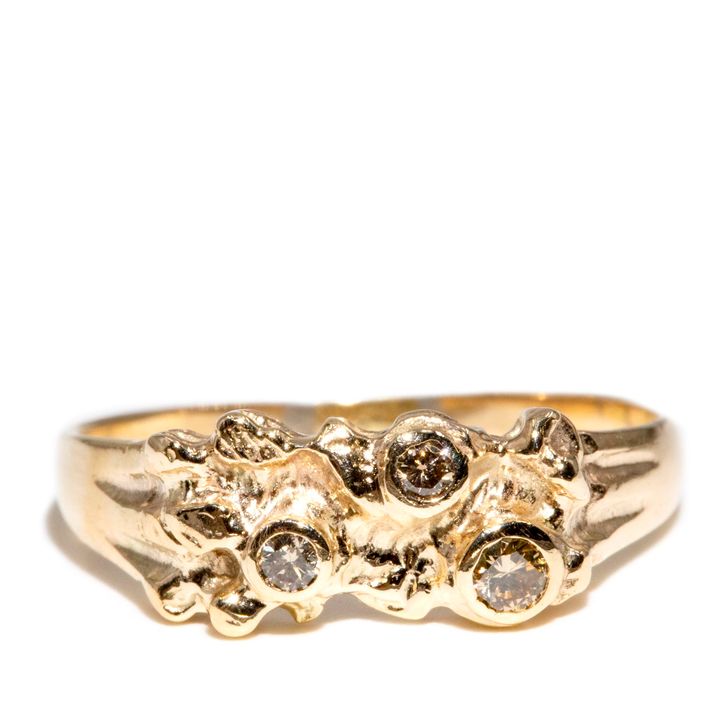 9 Carat Gold Diamond Ring,