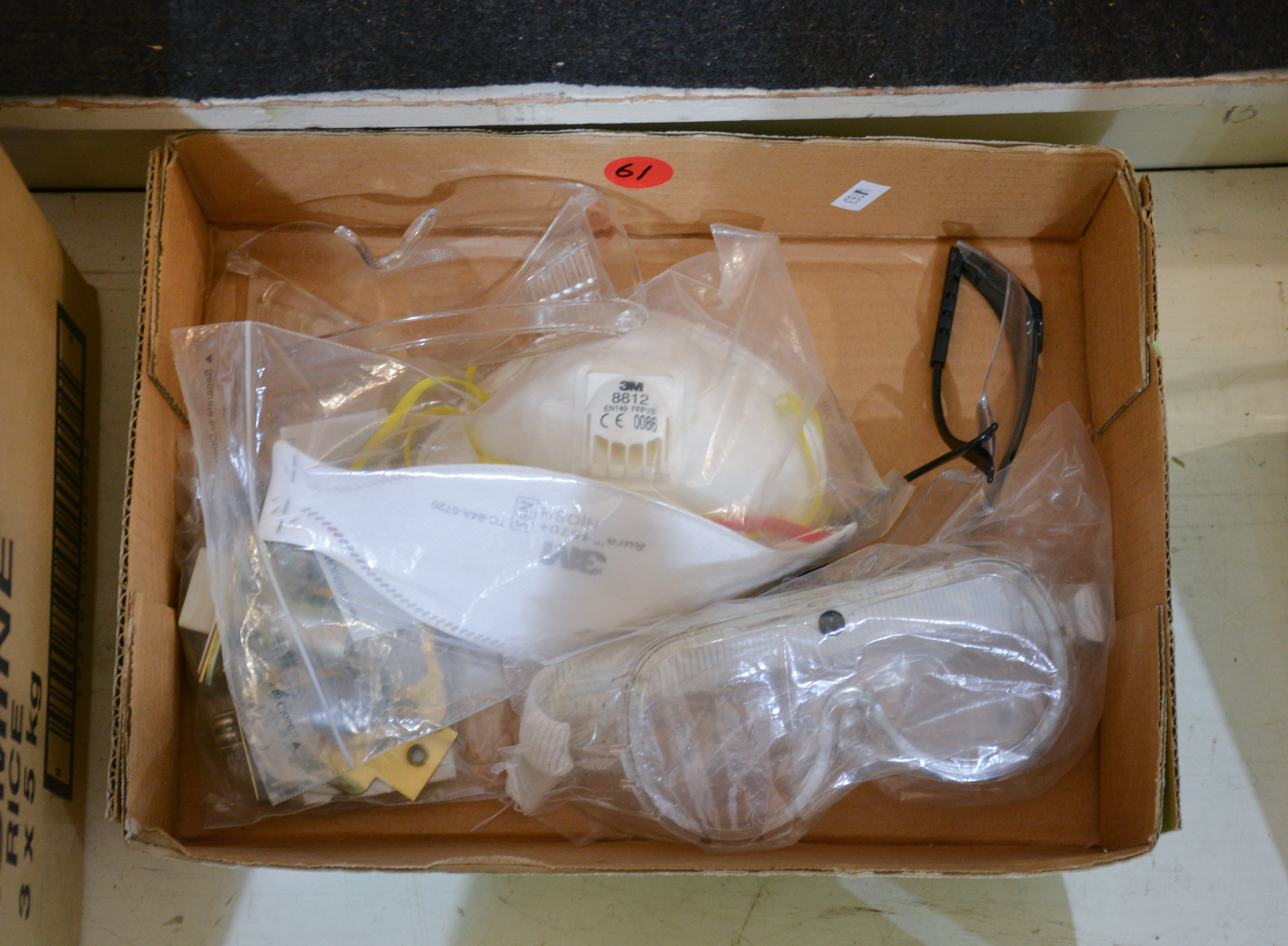 Box of Safety Goggles etc — sold at auction in New Zealand for $5