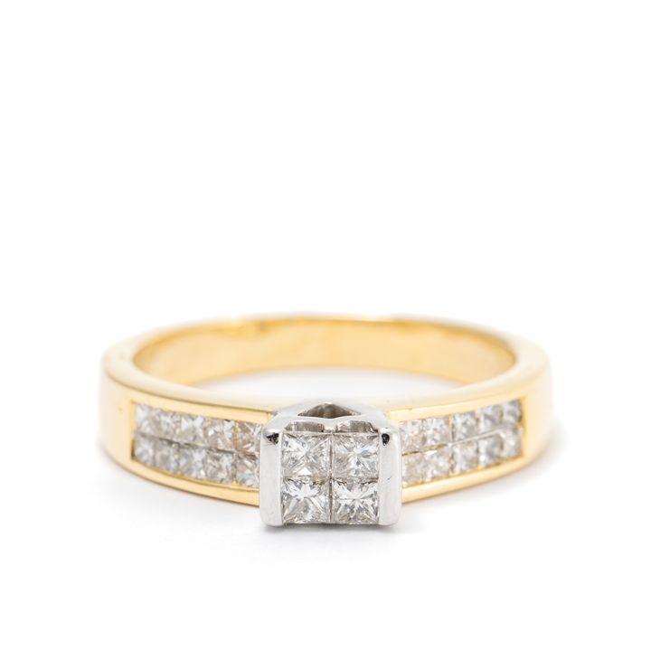Half Carat Diamond 18ct Gold Ring