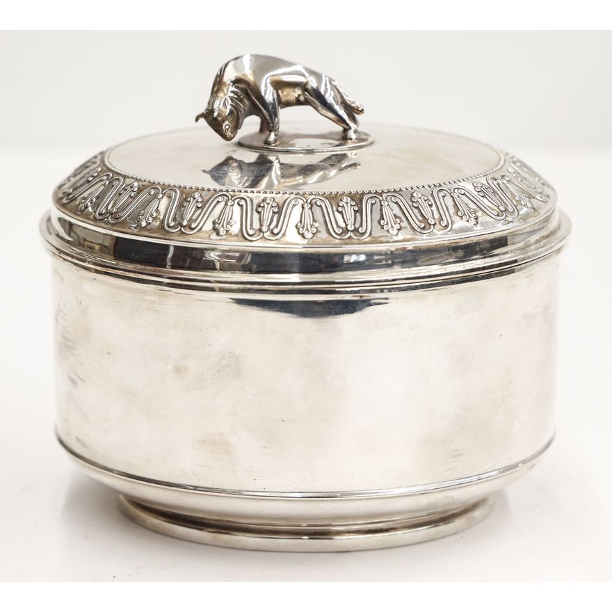 J. Tostrup 830 Norwegian Silver Bon-Bon Jar