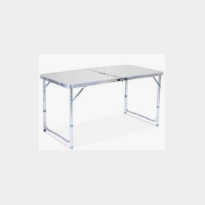 CAMPGROUND VALHALLA ALUMINIUM 1-2M FOLDING TABLE - WHITE