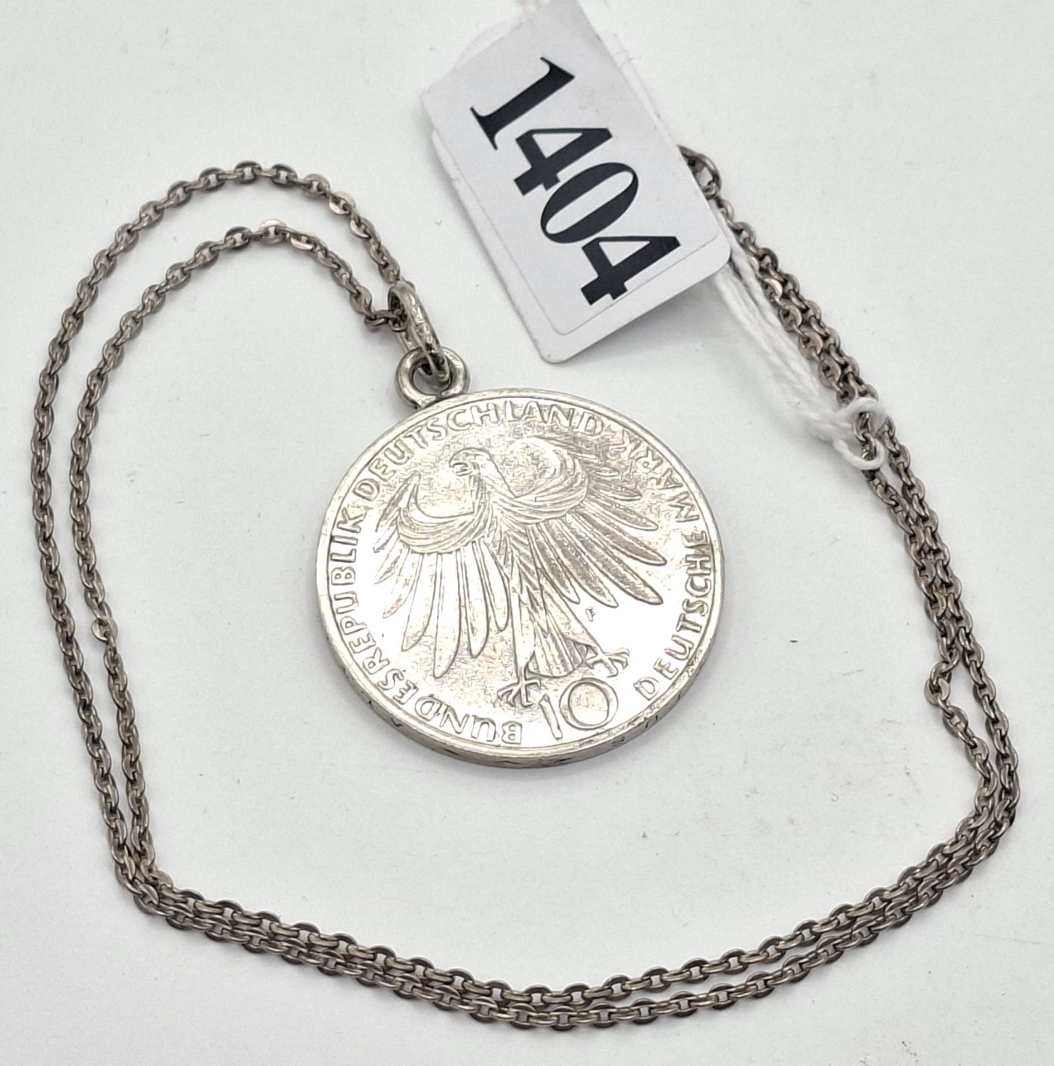 1404 · MUNIC OLYMPICS SILVER MEDALLION