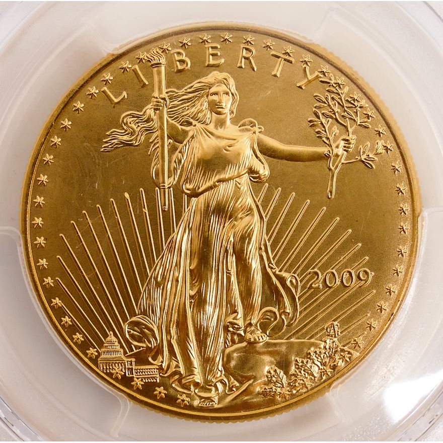 United States 2009 1 Oz Gold Eagle $50 Dollar Coin, PCGS MS69