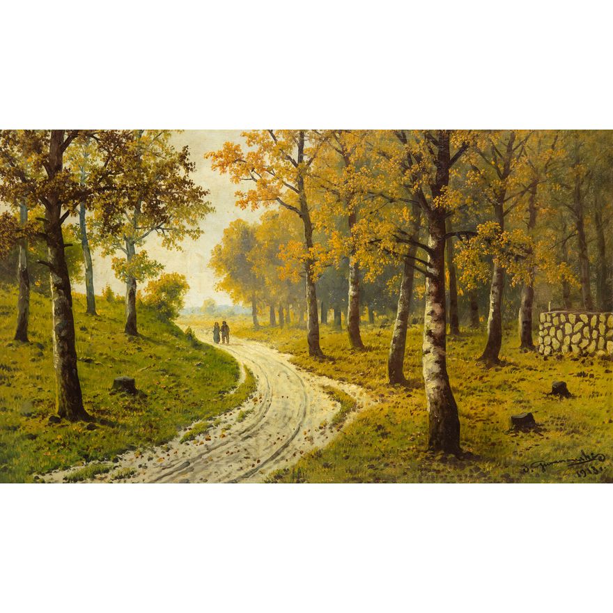 Józef Guranowski | Groga leśna jesienią, 1913 r.