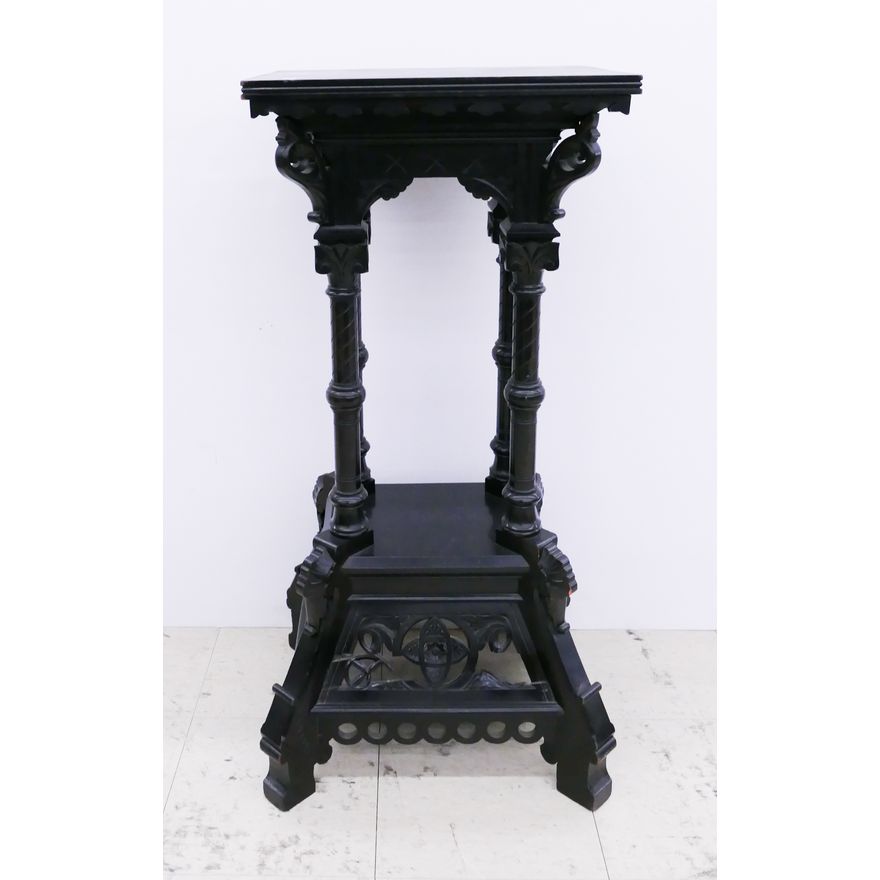 Victorian Ebonized Eastlake Plant Stand- 40x18x15''