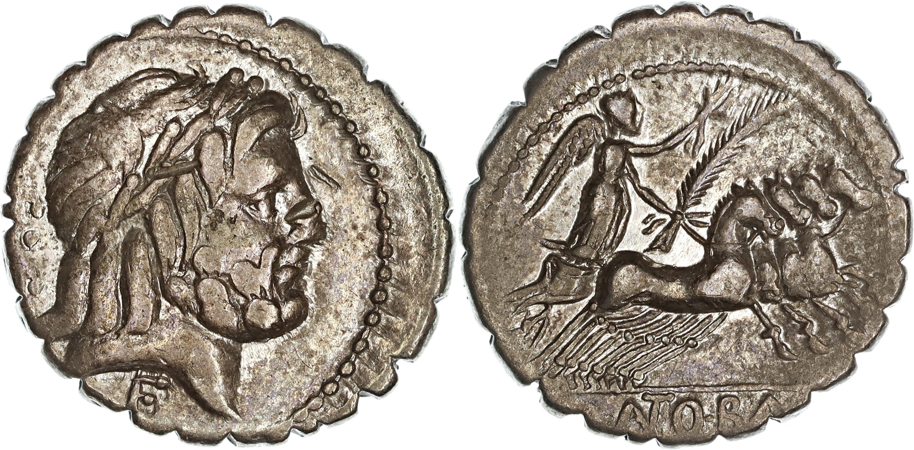 Roman Republic, Q. Antonius Balbus, Silver Denarius, 83-82 BC, VF