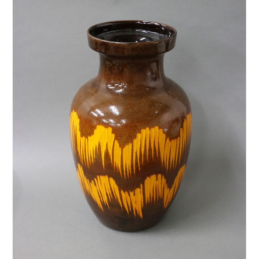 Large West German pottery baluster vase