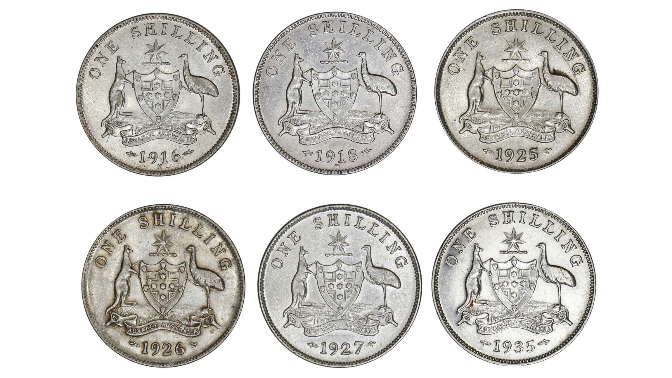 996. · Group, George V, Shilling, VF - gEF