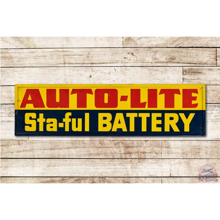 Autolite Sta-Ful Battery Tin Sign