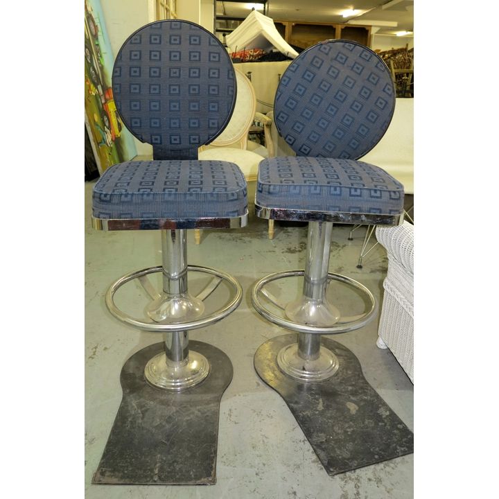 PAIR OF SWIVEL CHAIRS,